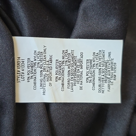 XSCAPE Maxi Gown Black Cut Out Sleeveless V Neck Sheath Sheer Sexy  Dress Size 4 - Picture 9 of 10